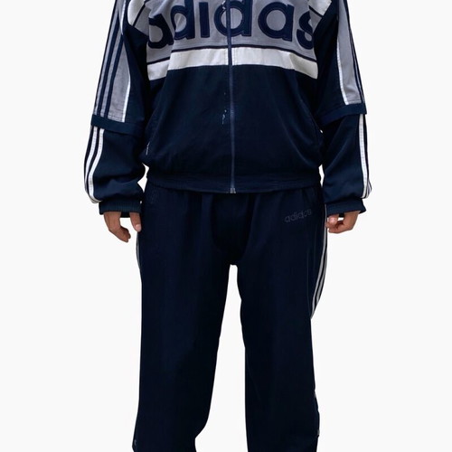 Vintage Adidas Equipment tracksuit set used, blue/grey, XXL