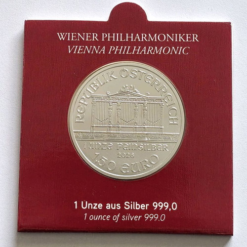 Vienna Philharmonic Silver Coin 1oz 999 New Bullion