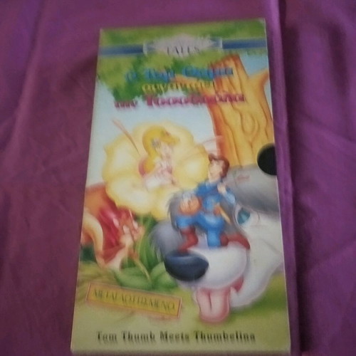 Tom Thumb Meets Thumbelina VHS like new, dubbed animation