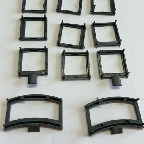MB Games Hotel parts used, 11 roofs and 11 building bases