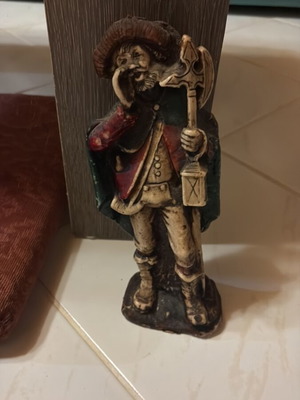 Vintage Night Watchman Candle wax sculpture like new