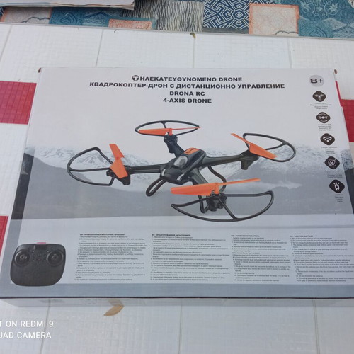 4-Axis Remote Control Drone with Gyroscope and LED Lights, New, No Camera