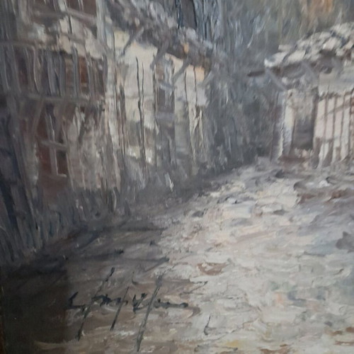 Painting in like new condition, 90×70cm, earth tones