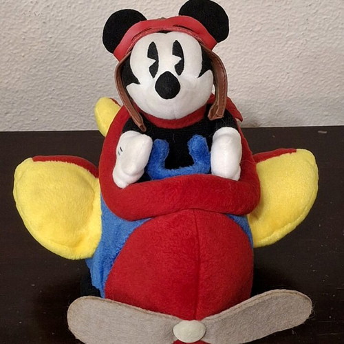 Vintage Mickey Mouse Pilot plush Disney 1997 Encore like new
