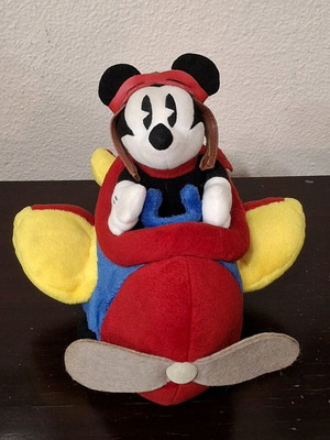 Vintage Mickey Mouse Pilot plush Disney 1997 Encore like new