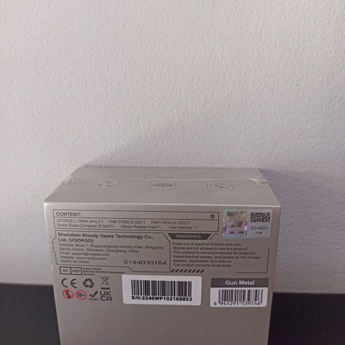 Voopoo Uforce-L Tank 4ml new, color Gunmetal