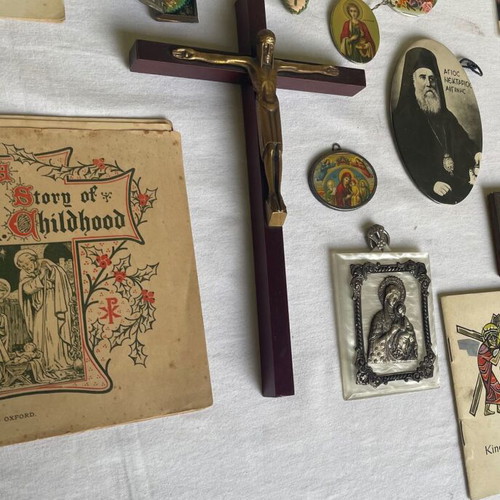 Set of religious items used, 18 pieces