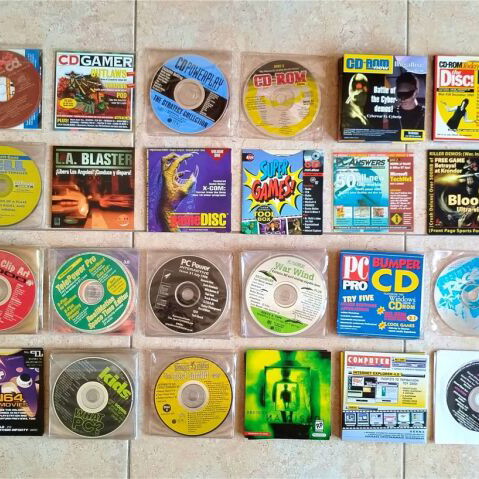CDs from Old Foreign and Greek Computer Magazines 1995-2000 Like New