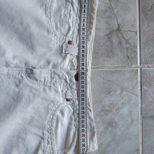 J&Q Summer Skirt new, linen fabric, white, size M
