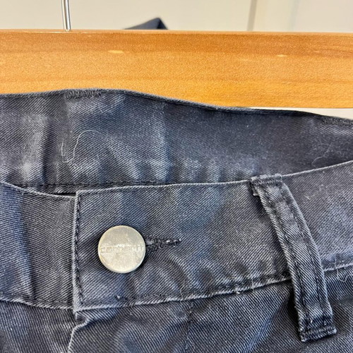 Carhartt Wip Presenter Bermuda mens shorts used, navy blue, size 28W