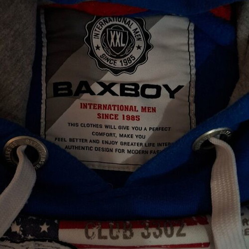 Blue hoodie sweatshirt like new, size XXL