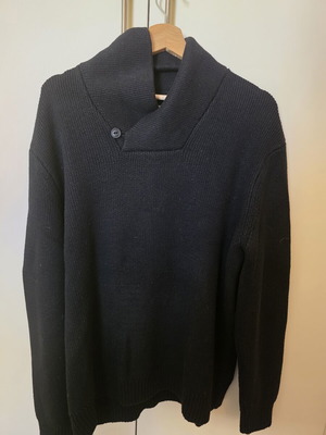 American Eagle Outfitters Shawl Collar Sweater black XXL like new