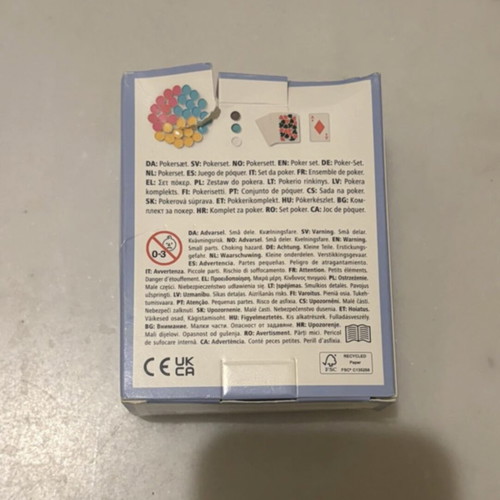 Poker set mini new from Flying Tiger with slight packaging damage