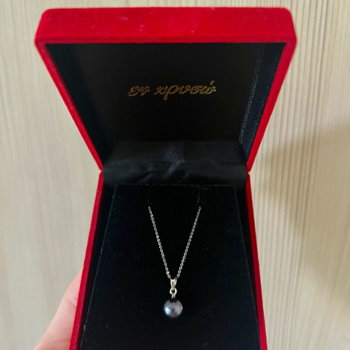 Tahitian Pearl Pendant with 925 Sterling Silver Chain like new