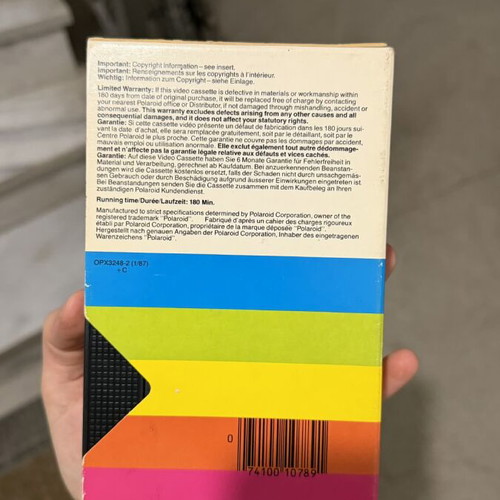 Polaroid HS video cassette like new