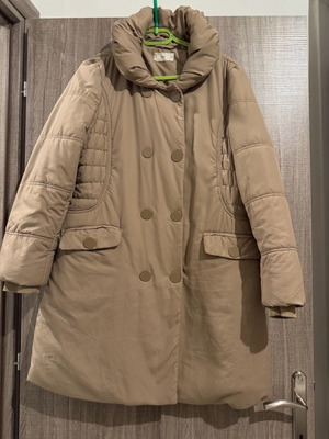 Ovs Fashion beige jacket used L-XL with zipper and buttons