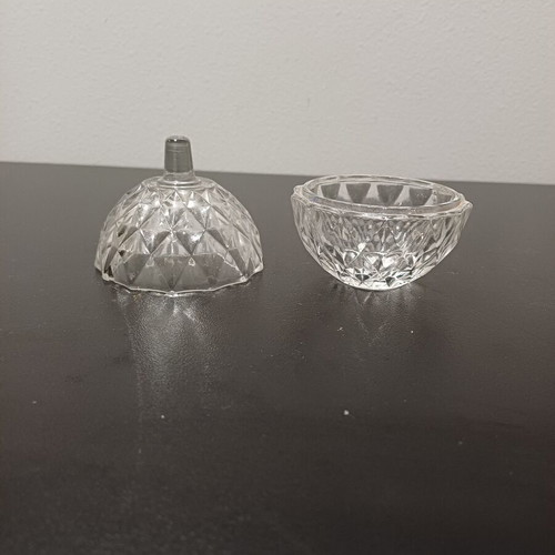 Crystal box with lid sphere like new
