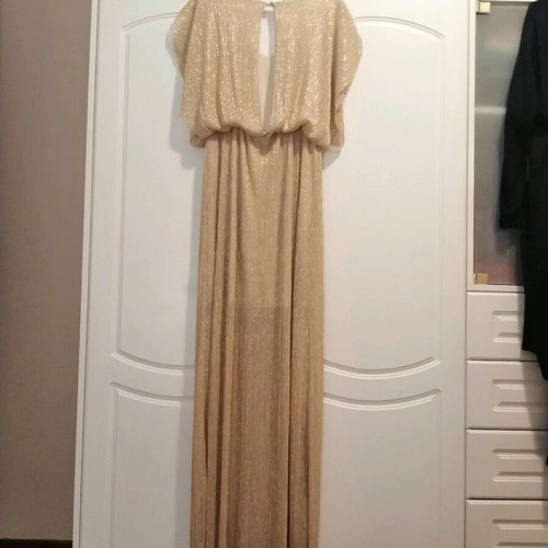 Gold dress one size new without label
