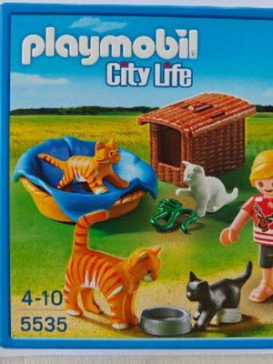Playmobil 5535 City Life αγοράκι και γατάκια σετ σαν καινούργιο, πλήρες