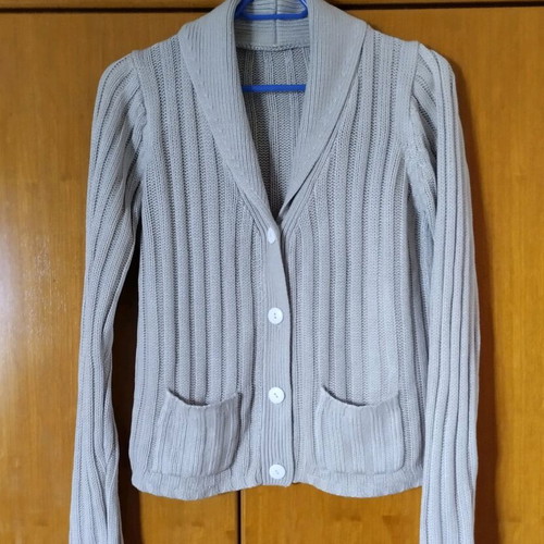 Zara cardigan S used, knitted, beige