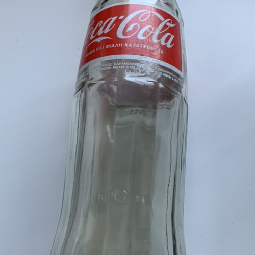 Pepsi Cola and Coca Cola glass bottles 1 litre 1980s, pack