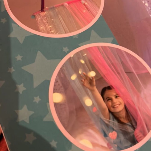 Mosquito net with tulle and LED lights new