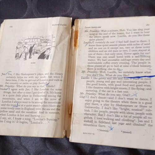 English learning books used, two from the 1960s