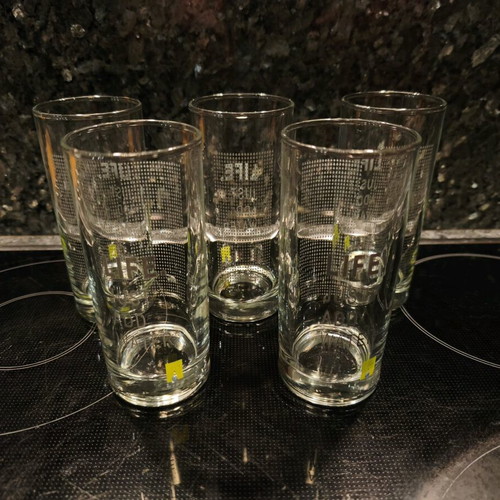 Water glasses like new, set of 5