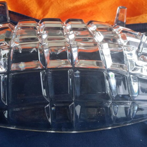 Small vintage crystal platter like new