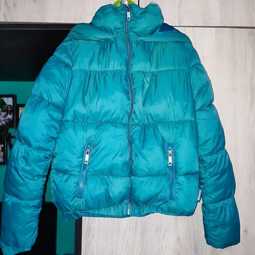 Admiral kids jacket size 8 like new, petrol color