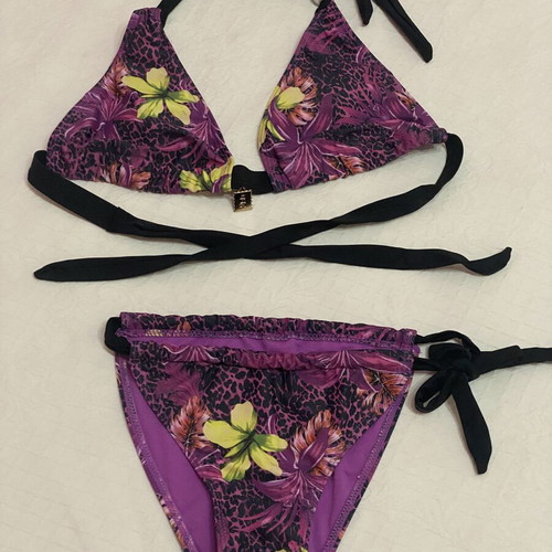 Decoro bikini like new, size S/M, black and purple