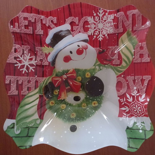 Christmas plate new