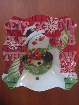Christmas plate new