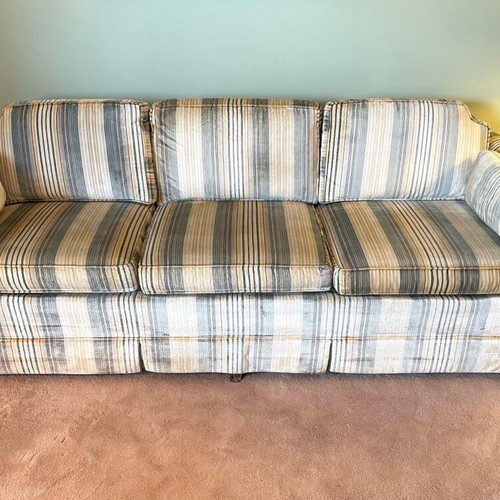 Velvet 3-Seater Sofa Used From USA
