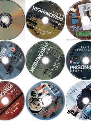DVD pack of 9 used series with subtitles