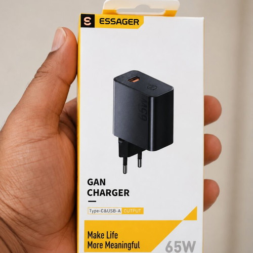 Essager ES-CD65 65W GaN wall charger USB-C USB-A PD 3.0 PPS QC 4.0