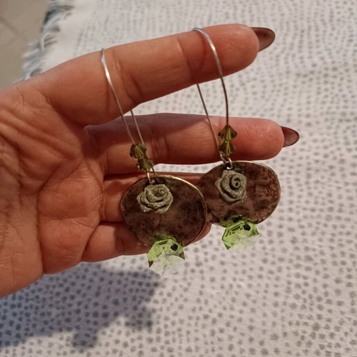 Earrings like new, handmade