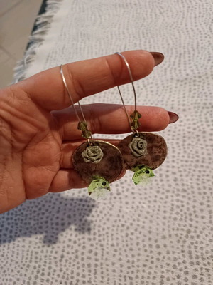 Earrings like new, handmade