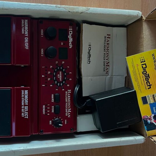 Harmony Man Digitech Intelligent Pitch Shifter used with power supply