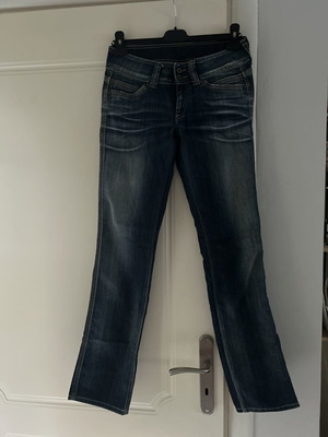 Pepe Jeans Venus Slim Straight Τζιν με χαμηλή μέση, μπλε denim, σαν καινούργιο