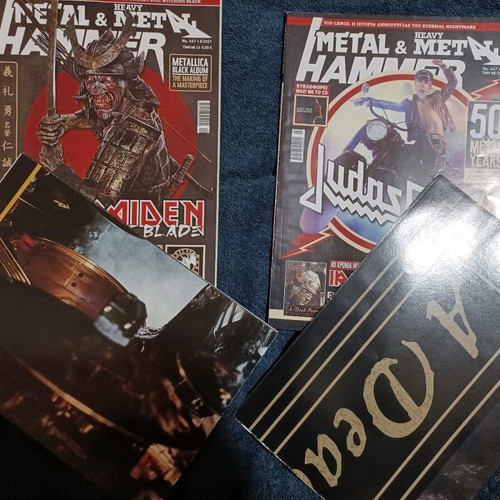 Metal Hammer issues 441 & 447 used with Sakis Tolis and Necromantia CD inserts