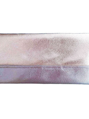 Handmade handheld bag from two-tone synthetic leather, new