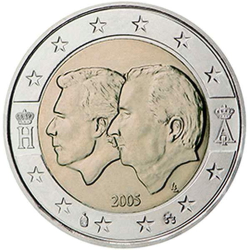Βέλγιο 2 Ευρώ 2005 UNC αναμνηστικό νομίσματος οικονομικής ένωσης με Λουξεμβούργο