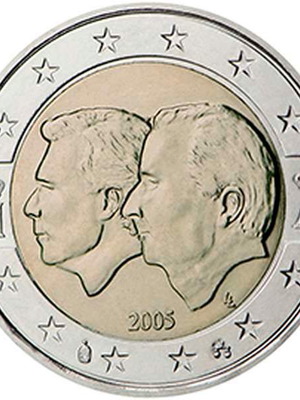 Βέλγιο 2 Ευρώ 2005 UNC αναμνηστικό νομίσματος οικονομικής ένωσης με Λουξεμβούργο