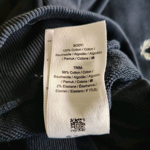 Fred Perry Tipped Navy Sleeve Hoodie like new, size M