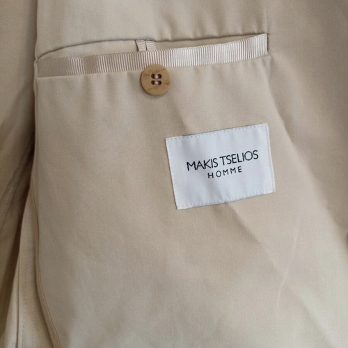 Men's beige jacket Makis Tselios Home like new, size S-M