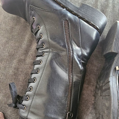 Stephan leather ankle boots used, black, size 37