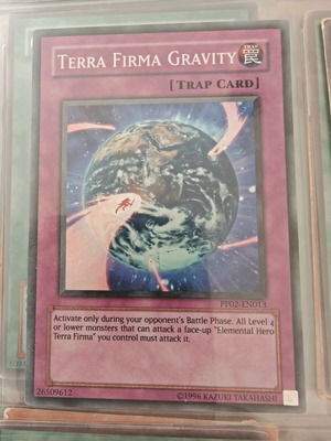 Yu-Gi-Oh card Terra Firma Gravity like new