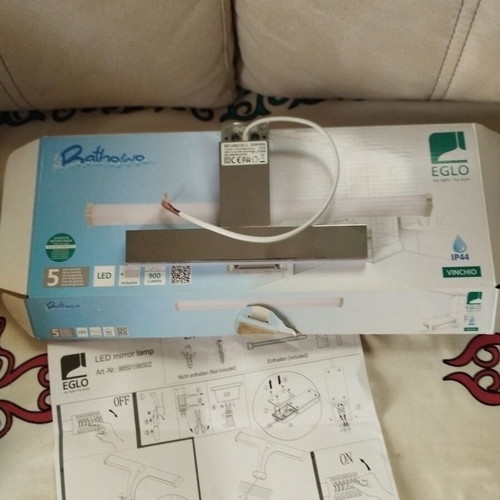 Eglo bathroom mirror LED lamp 20 cm new, 900 lumen warm light