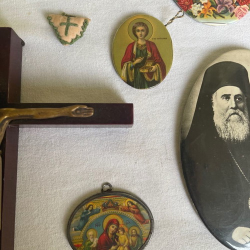 Set of religious items used, 18 pieces